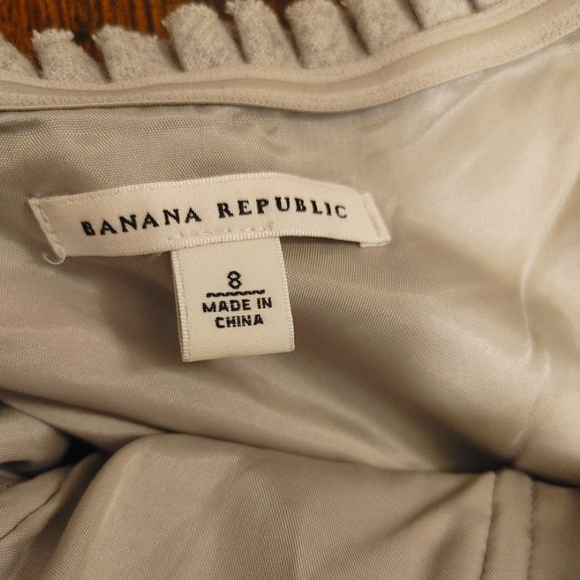 Banana Republic grey wool and rhinestoned party dress Size 8 - Picture 7 of 15